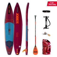 JOBE AERO NEVA SUP BOARD 12.6 PACKAGE WITH FIBERGLASS PADDLE ORANGE