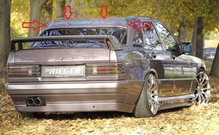 MERCEDES BENZ W201 E190 AMG SPOILER ΑΕΡΟΤΟΜΗ ΠΙΣΩ ΠΑΡΜΠΡΙΖ RIEGER