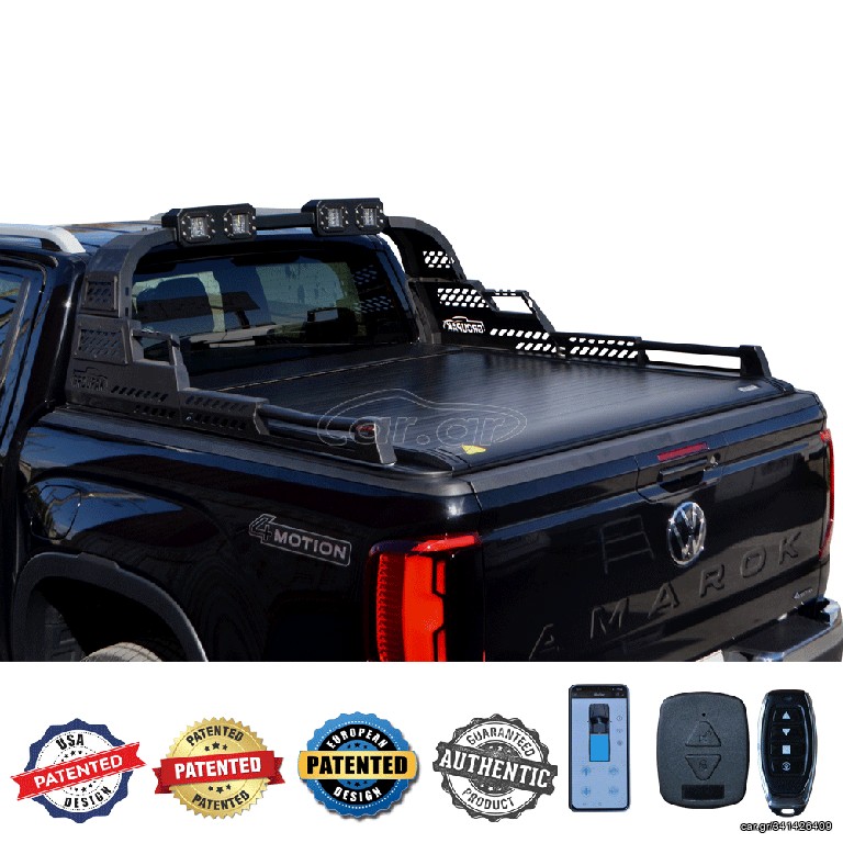 SMART ΡΟΛΟ ΑΛΟΥΜΙΝΙΟΥ ΗΛΕΚΤΡΙΚΟ ΜΕ PREMIUM LED ROLL-BAR SMART 2-7000 E-ROLL+RB 430LED VW AMAROK LIFE/STYLE 2023+