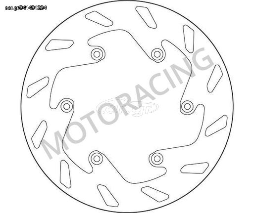 ΔΙΣΚΟΠΛΑΚΑ ΠΙΣΩ SBS KTM SX 250 98'-15' / EXC 250 00'-15' / SMR 450 05'-14' / SX-F 450 07'-15'