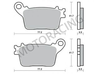 ΤΑΚΑΚΙΑ ΠΙΣΩ HONDA CB 600F HORNET 07'-13' / CBR 600RR 07'-13' / CBR 1000RR 06'-15' BRAKING BRK 925