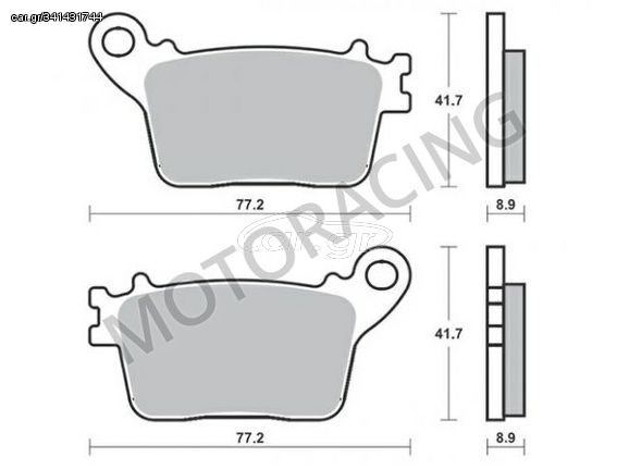 ΤΑΚΑΚΙΑ ΠΙΣΩ HONDA CB 600F HORNET 07'-13' / CBR 600RR 07'-13' / CBR 1000RR 06'-15' BRAKING BRK 925