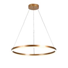 Κρεμαστό φωτιστικό LED 45W 3CCT by switch on base D:60cm 6095-C-Golden