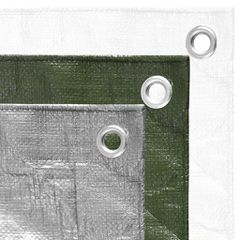 vidaXL Μουσαμάς Γκρι 180 γρ./μ.² 4x6 μ. από HDPE-thumb-4