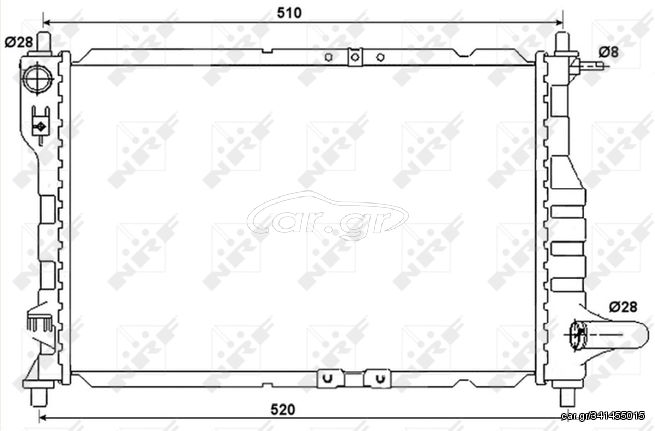 Ψυγείο νερού/εξαρτήματα CHEVROLET MATIZ, SPARK 0.8-1.0LPG 03.05-