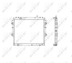 Ψυγείο νερού/εξαρτήματα TOYOTA HILUX VI 2.5D 11.01-07.05