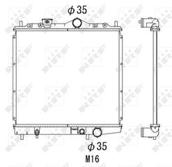 Ψυγείο νερού/εξαρτήματα MITSUBISHI COLT IV, LANCER IV, LANCER V, MIRAGE IV 1.3 04.88-12.96