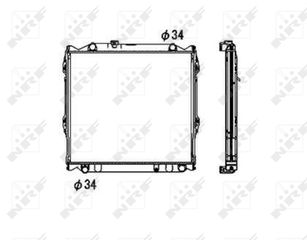 Ψυγείο νερού/εξαρτήματα TOYOTA 4 RUNNER III, LAND CRUISER 90 2.7/3.4 06.95-11.02