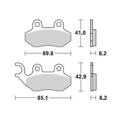 Τακάκια Sym Citycom Γνήσια Εμπρόσθιου Φρένου