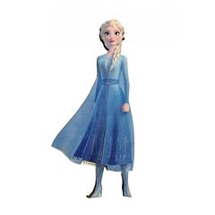 Elsa εκτύπωση σε ξύλο 10εκ ,2 τεμάχια με βάση