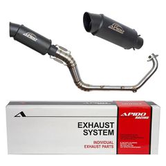 Εξάτμιση High Up Yamaha Crypton X 135 APIDO (001/5422) μαύρο