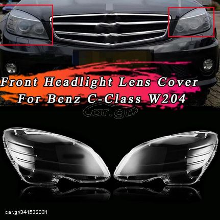 Κρύσταλλα Φαναριών Για Mercedes-Benz  C-Class W204 2007-2010 Sedan / Touring Ζευγάρι 2 Τεμάχια