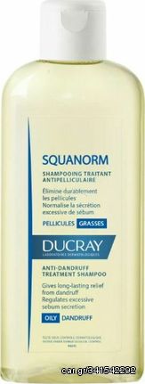 Ducray Squanorm Σαμπουάν κατά της Λιπαρής Πιτυρίδας 200ml