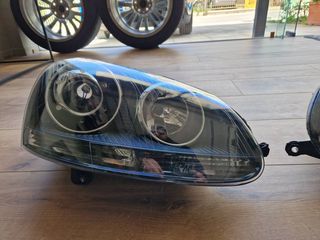 Μπροστινά Φανάρια Set Για Vw Golf V (5) 03-08 Projectors GTI / R32 Look Μαύρα H7/H7 Με Μοτέρ & E-Mark-thumb-1