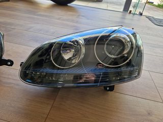 Μπροστινά Φανάρια Set Για Vw Golf V (5) 03-08 Projectors GTI / R32 Look Μαύρα H7/H7 Με Μοτέρ & E-Mark-thumb-2