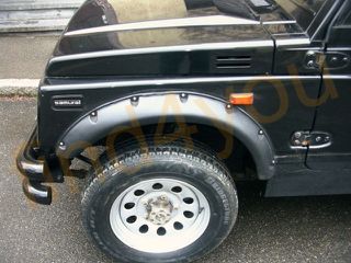 Φτερά μαύρα απο ABS για Suzuki Samurai 10cm-thumb-1