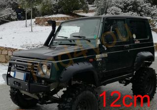 Φτερά μαύρα απο ABS για Suzuki Samurai 12cm τύπου wragler-thumb-1
