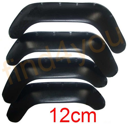 Φτερά μαύρα απο ABS για Suzuki Samurai 12cm τύπου wragler