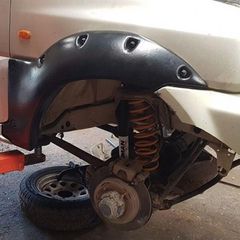 Φτερά μαύρα απο ABS για Suzuki Jimny 12cm-thumb-1