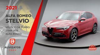 Alfa Romeo Stelvio '21 Veloce Q4 Turbo 210hp AT8 Alfa Rosso