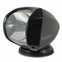 Marinco Spotlight 100W 12V/24V Black including Remote SPLR-2
