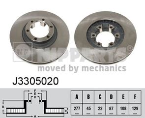 Δισκόπλακα NIPPARTS J3305020