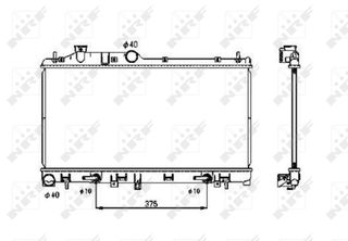 Ψυγείο νερού/εξαρτήματα  SUBARU FORESTER, IMPREZA, LEGACY IV, OUTBACK, XV 1.5-2.5 09.03-