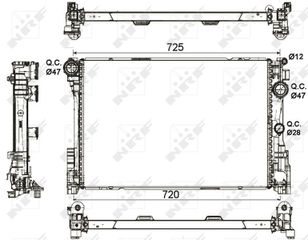 Ψυγείο νερού/εξαρτήματα MERCEDES C (C204), C T-MODEL (S204), C (W204), CLS (C218), CLS SHOOTING BRAKE (X218), E (A207), E (C207), E T-MODEL (S212), E (W212), SLC (R172), SLK (R172) 1.6-3.5 01