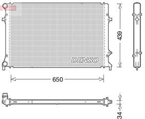 Ψυγείο νερού/εξαρτήματα AUDI A3, TT; SKODA SUPERB II; VW CC B7, EOS, GOLF V, JETTA III, JETTA IV, PASSAT B6, PASSAT B7 2.5/3.2/3.6 07.03-12.17