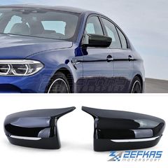Καπάκια καθρεπτών BMW Σειρά 5 G30/G31 (2017->>) M-look Μαύρο Γυαλιστερό