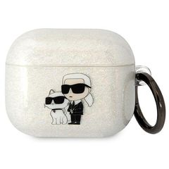 Karl Lagerfeld KLA3HNKCTGT Airpods 3 cover transparent Gliter Karl