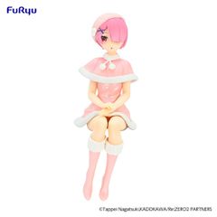 RE ZERO - Ram "Snow" - Statue Noodle Stopper 14cm-thumb-2