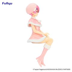 RE ZERO - Ram "Snow" - Statue Noodle Stopper 14cm-thumb-1