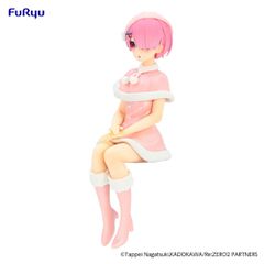 RE ZERO - Ram "Snow" - Statue Noodle Stopper 14cm-thumb-3
