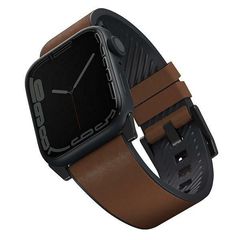 Uniq Strap Straden Apple Watch Series 1/2/3/4/5/6/7/8/SE/SE2/Ultra 42/44/45/49mm. Leather Hybrid Strap brown/brown