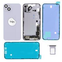 For iPhone/iPad (AP14PL0024PPSP) Rear Cover (Pulled) - Purple, for model iPhone 14 Plus (incl. smallparts & midframe)