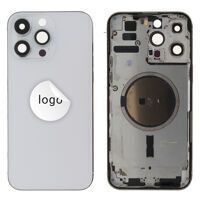 For iPhone/iPad (AP14PM24WP) Rear Cover (Pulled) - Silver, for model iPhone 14 Pro Max (with buttons and without smallparts)