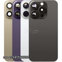 For iPhone/iPad (AP15P0024B) Rear Cover - Black Titanium, for model iPhone 15 Pro (without logo)