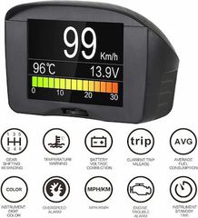 X50 Plus Head Up Display, Θερμοκρασίας Νερού και OBD2 Αυτοκινήτου