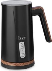 Izzy IZ-6201 Συσκευή για Αφρόγαλα Ματ Μαύρη 224136 300ml ΕΩΣ 12 ΔΟΣΕΙΣ