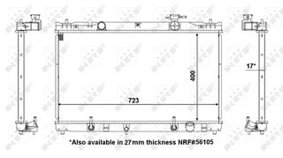 Ψυγείο νερού/εξαρτήματα TOYOTA CAMRY 2.0/2.4 08.01-11.06