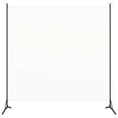 vidaXL Διαχωριστικό Δωματίου Λευκό 175 x 180 εκ. Υφασμάτινο