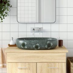 Νιπτήρας Οβάλ Μπλε 59x40x14 εκ. Κεραμικός 155105