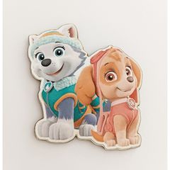 Ξύλινο διακοσμητικό Skye & Everest Paw patrol  5εκ ,5 τεμάχια μπρελόκ (κρίκος)