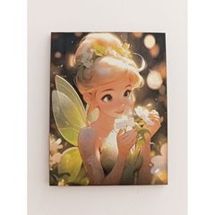 Ξύλινο διακοσμητικό με έγχρωμη εκτύπωση Tinkerbell