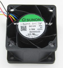 ΑΝΕΜΙΣΤΗΡΑΣ 12V DC 38x38x28mm 4-C 0.32A 3.78W 31m3/h 52dBA ΡΟΥΛΕΜΑΝ SUNON