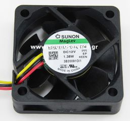 ΑΝΕΜΙΣΤΗΡΑΣ 12V DC 50x50x15mm 3-C 0.12A 1.38W 31m3/h 38dBA SUNON
