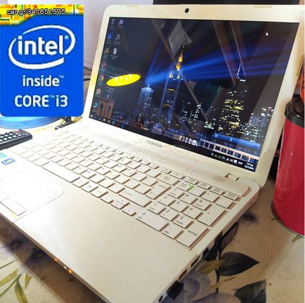 i3 laptop TOSHIBA C855 με 4GB RAM / 500GB HDD WINDOWS 10  Αψογο 