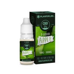 Plant of Life CBD 3% E-Liquid Apple (300mg) - 10 ml