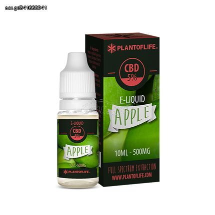 Plant of Life CBD 5% E-Liquid Apple (500mg) - 10 ml